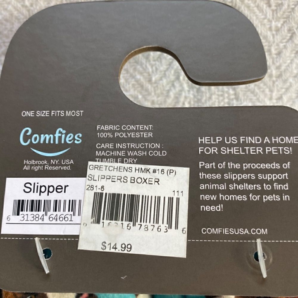 COMFIES Boxers Super Soft Slippers One Size Fits Most. - Picture 6 of 6